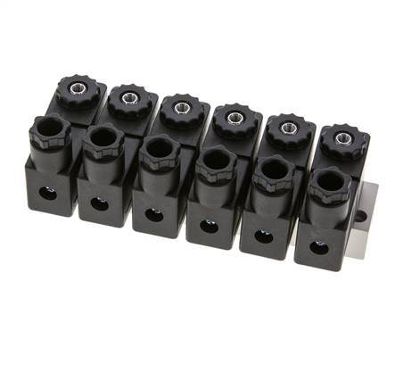 válvula solenoide 6x3/2 G1/8'' NC 24V DC -0.95-10bar/-13.2-140psi Airtec