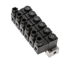 válvula solenoide 6x3/2 G1/8'' NC 24V DC -0.95-10bar/-13.2-140psi Airtec