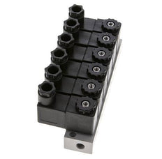 válvula solenoide 6x3/2 G1/8'' NC 24V DC -0.95-10bar/-13.2-140psi Airtec