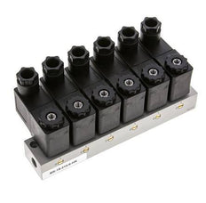 válvula solenoide 6x3/2 G1/8'' NC 24V DC -0.95-10bar/-13.2-140psi Airtec