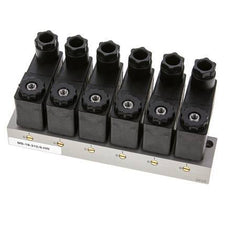 válvula solenoide 6x3/2 G1/8'' NC 24V DC -0.95-10bar/-13.2-140psi Airtec