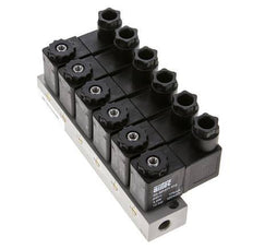 válvula solenoide 6x3/2 G1/8'' NC 24V DC -0.95-10bar/-13.2-140psi Airtec
