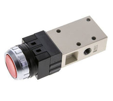 3/2 G1/8'' Válvula de botón rojo 0-8bar/0-112psi YPC