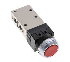 3/2 G1/8'' Válvula de botón rojo 0-8bar/0-112psi YPC