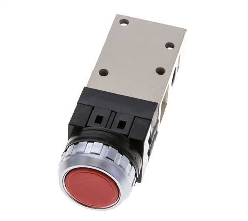3/2 G1/8'' Válvula de botón rojo 0-8bar/0-112psi YPC