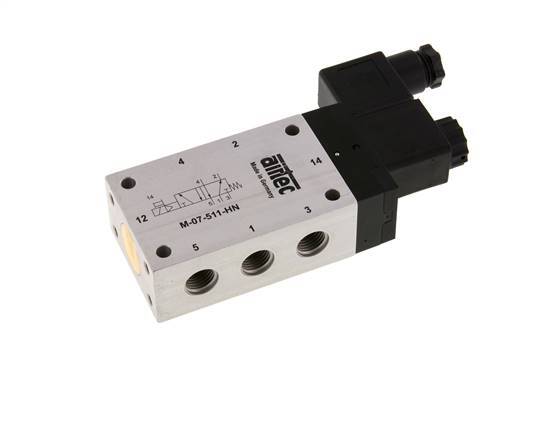 válvula solenoide 5/2 G1/4'' 12V DC 2.5-10bar/35.0-140psi Airtec