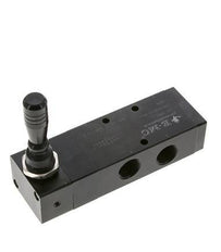 5/3 G1/2'' Válvula de palanca manual de escape Detent 0-8bar/0-112psi E.MC