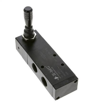 5/3 G1/2'' Válvula de palanca manual de escape Detent 0-8bar/0-112psi E.MC