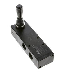 5/3 G1/2'' Válvula de palanca manual de escape Detent 0-8bar/0-112psi E.MC