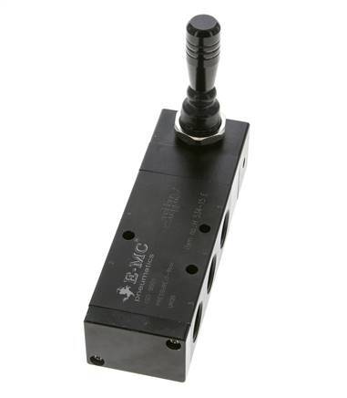 5/3 G1/2'' Válvula de palanca manual de escape Detent 0-8bar/0-112psi E.MC