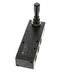 5/3 G1/2'' Válvula de palanca manual de escape Detent 0-8bar/0-112psi E.MC