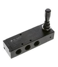 5/3 G1/2'' Válvula de palanca manual de escape Detent 0-8bar/0-112psi E.MC