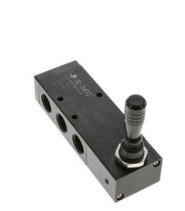 5/3 G1/2'' Válvula de palanca manual de escape Detent 0-8bar/0-112psi E.MC