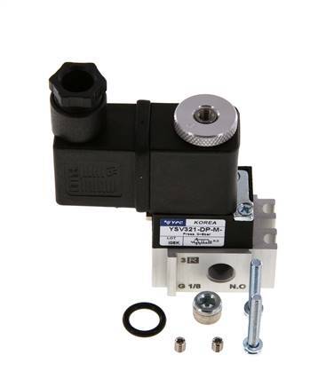 3/2 G1/8'' M5 (M5) Válvula de solenoide NO 230V AC 0-8bar/0-112psi YPC
