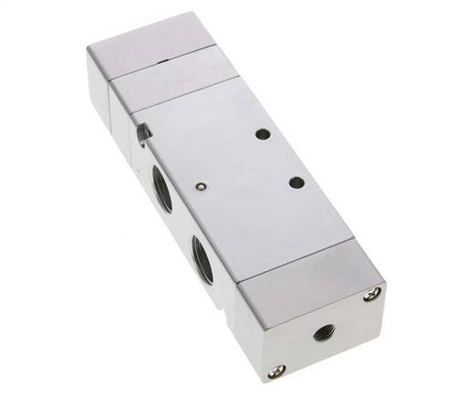 5/3 G1/2'' (G1/8'') Válvula piloto de aire central de escape 1,5-8bar/21,0-112psi E.MC