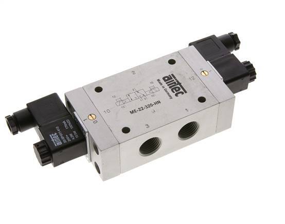 3/2 G1/2'' (G1/8'') Válvula de solenoide biestable piloto externo 24V AC 0-10bar/0-140psi Airtec