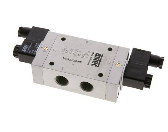 3/2 G1/2'' (G1/8'') Válvula de solenoide biestable piloto externo 24V AC 0-10bar/0-140psi Airtec