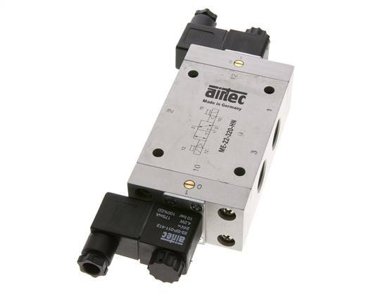 3/2 G1/2'' (G1/8'') Válvula de solenoide biestable piloto externo 24V AC 0-10bar/0-140psi Airtec