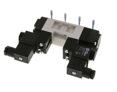 5/3 ISO 5599-1 Válvula solenoide central de escape 24V AC 2-10bar/28-140psi YPC