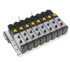 G1/4'' 8x Terminal de válvulas neumáticas 24V DC 1.5-8bar/21.0-112psi Multipolar E.MC