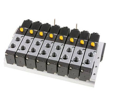 G1/4'' 8x Terminal de válvulas neumáticas 24V DC 1.5-8bar/21.0-112psi Multipolar E.MC