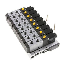 G1/4'' 8x Terminal de válvulas neumáticas 24V DC 1.5-8bar/21.0-112psi Multipolar E.MC