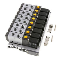 G1/4'' 8x Terminal de válvulas neumáticas 24V DC 1.5-8bar/21.0-112psi Multipolar E.MC