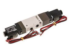 válvula solenoide de centro de presión 5/3 G1/8'' 24V DC 2-10bar/28-140psi Enchufe de 2 pines YPC