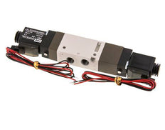 válvula solenoide de centro de presión 5/3 G1/8'' 24V DC 2-10bar/28-140psi Enchufe de 2 pines YPC