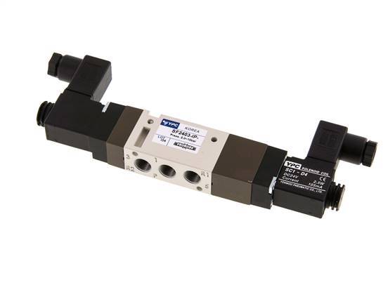 válvula solenoide central de escape 5/3 G1/8'' 24V AC 2-10bar/28-140psi YPC