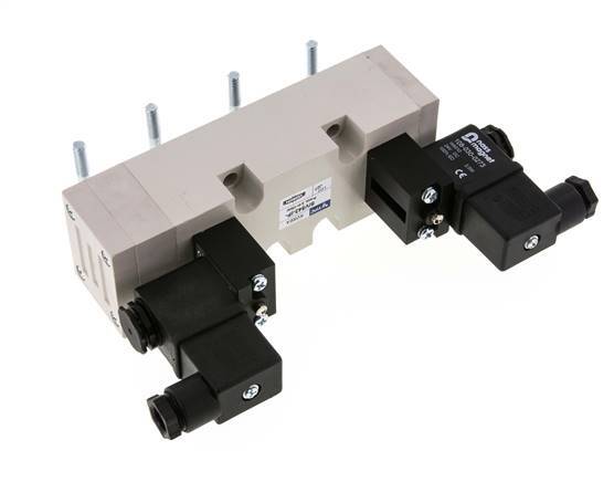 5/3 ISO 5599-2 Electroválvula de centro cerrado 24V AC 2-10bar/28-140psi YPC