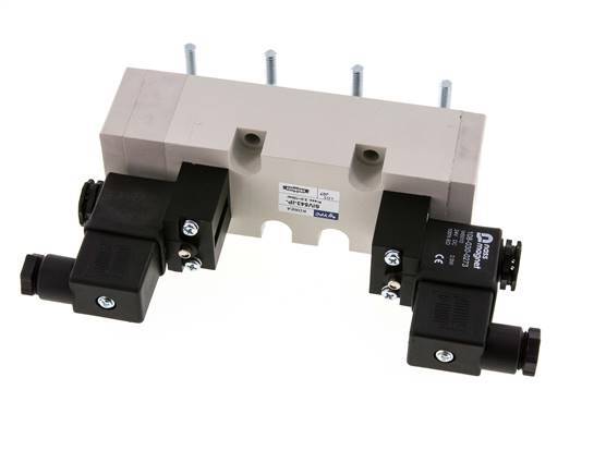 5/3 ISO 5599-2 Electroválvula de centro cerrado 24V AC 2-10bar/28-140psi YPC