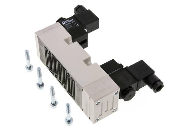 5/3 ISO 5599-2 Electroválvula de centro cerrado 24V AC 2-10bar/28-140psi YPC