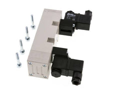 5/3 ISO 5599-2 Electroválvula de centro cerrado 24V AC 2-10bar/28-140psi YPC