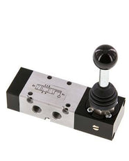5/3 G1/8'' Palanca de mano cerrada Detente -0.95-10bar/-13.2-140psi