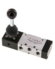 5/3 G1/8'' Palanca de mano cerrada Detente -0.95-10bar/-13.2-140psi
