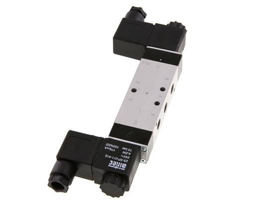 válvula solenoide central de escape 5/3 G1/8'' 24V AC 3-10bar/42-140psi Airtec