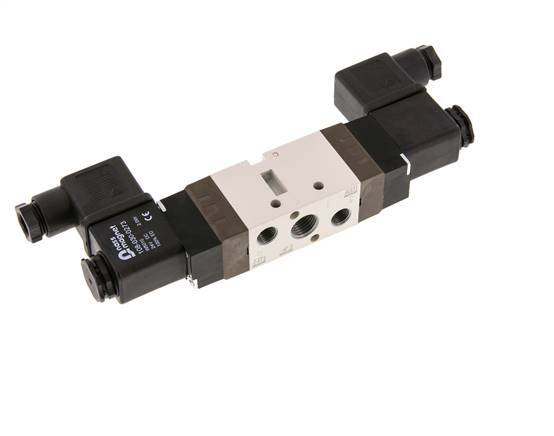 5/2 G1/4'' (G1/8'') Válvula solenoide biestable 24V DC 1.5-10bar/21.0-140psi YPC