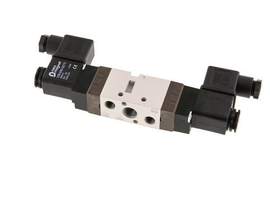 5/2 G1/4'' (G1/8'') Válvula solenoide biestable 24V DC 1.5-10bar/21.0-140psi YPC