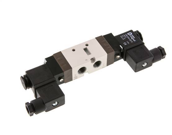 5/2 G1/4'' (G1/8'') Válvula solenoide biestable 24V DC 1.5-10bar/21.0-140psi YPC