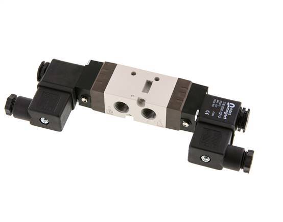 5/2 G1/4'' (G1/8'') Válvula solenoide biestable 24V DC 1.5-10bar/21.0-140psi YPC