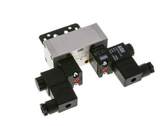 5/3 ISO 5599-1 Válvula solenoide de centro cerrado 48V DC 3-10bar/42-140psi Airtec