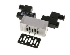5/3 ISO 5599-1 Válvula solenoide de centro cerrado 48V DC 3-10bar/42-140psi Airtec