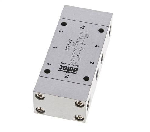 5/3 G1/8'' Válvula piloto de aire cerrada en el centro 0-8bar/0-112psi Airtec
