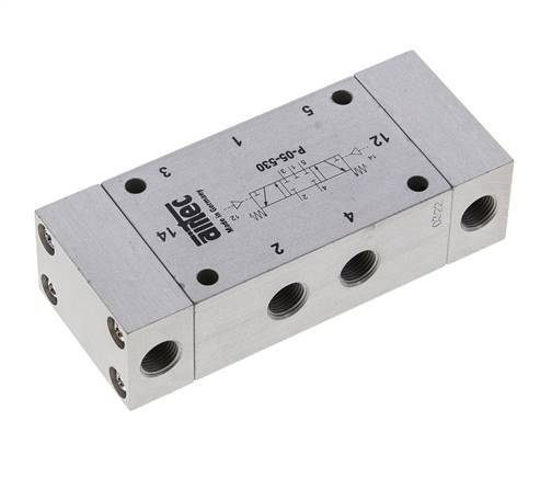 5/3 G1/8'' Válvula piloto de aire cerrada en el centro 0-8bar/0-112psi Airtec