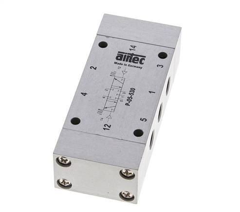 5/3 G1/8'' Válvula piloto de aire cerrada en el centro 0-8bar/0-112psi Airtec