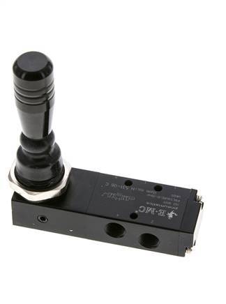 5/3 G1/8'' Válvula de palanca manual cerrada al centro 0-8bar/0-112psi E.MC