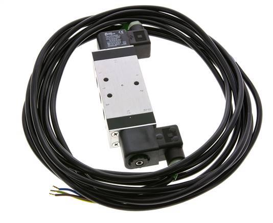 5/3 G1/4'' Válvula solenoide de centro cerrado 230V AC ATEX 3-10bar/42-140psi Airtec