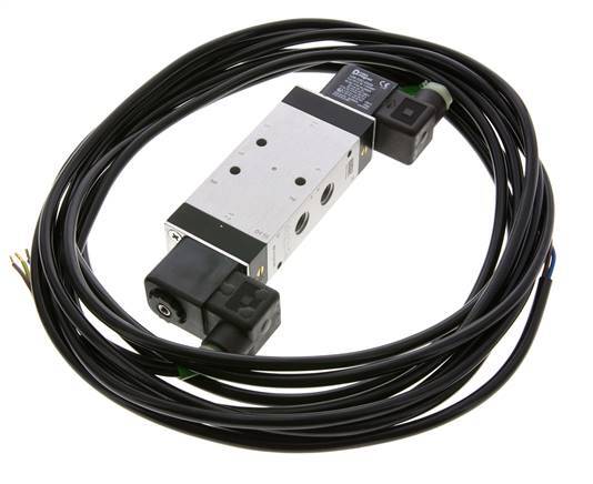 5/3 G1/4'' Válvula solenoide de centro cerrado 230V AC ATEX 3-10bar/42-140psi Airtec