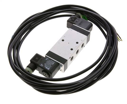 5/3 G1/4'' Válvula solenoide de centro cerrado 230V AC ATEX 3-10bar/42-140psi Airtec